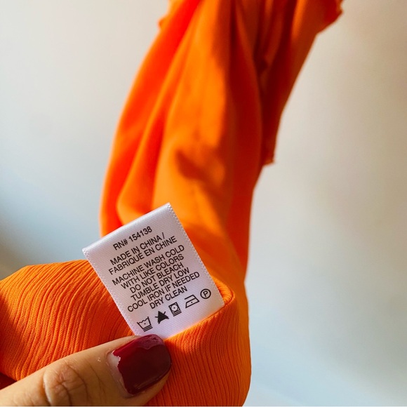 STAUD Elvire Dress in Nectarine Size Medium - Picture 10 of 10